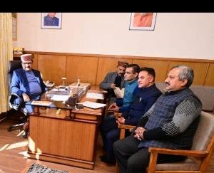 Education Federation Himachal unit held a meeting with Education Minister Govind Thakur