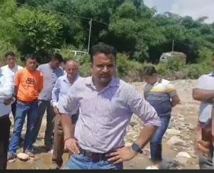 DC Kangra arrived to take stock of the huge damage in Haled