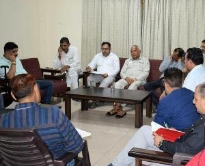 Taking stock of the preparations for the possible visit of the Chief Minister