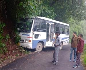 driver averted a major accident with his intelligence