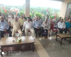 Retired Ram Krishna Choudhary claims for Congress ticket