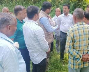 MLA and DC took stock of the damage caused by rain