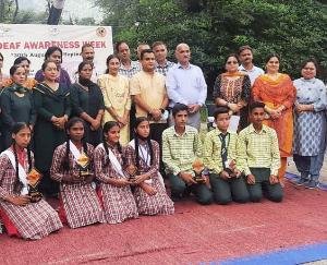 District level awareness camp organized on Deafness Awareness Week in Bandla School