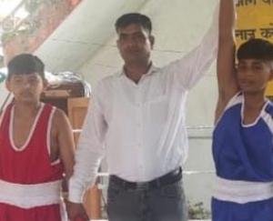 Ayaz Hussain received gold medal in boxing, selected for state competition