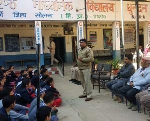  रावमापा धुन्दन में छात्रों को नशे के विरूद्ध किया जागरूक