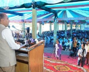 Chief Minister presided over the Sanskrit Utkarsh Mahotsav at Sundernagar.