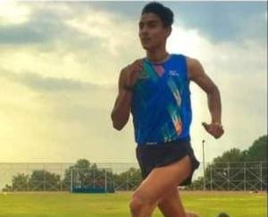  Shivam Sharma of Panchrukhi won the gold medal in the 100 meters race.