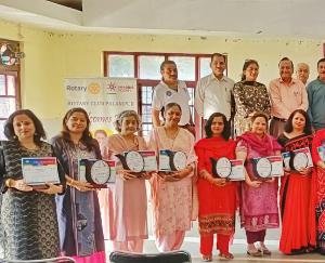 28 serving and retired teachers honored by Rotary Club