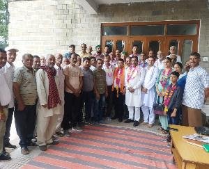 Rajendra Thakur got the command of the President of Solan Numberdar Sangh for the fourth time in a row