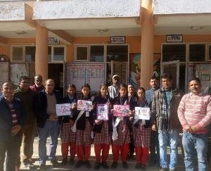  घनागुघाट में भाषण द्वारा दी गई एड्स के विषय में जानकारी 