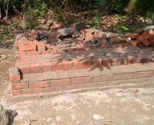 Inauguration and foundation stone laying plaque in the name of Arjun Thakur broken by mischievous elements