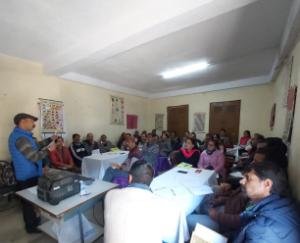 अध्यापकों को पोस्को ऐक्ट तथा भाषा के बारे में दी जानकारी 