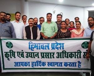 Agriculture and Horticulture Extension Officer met Chief Minister Jai Ram Thakur in Kangra