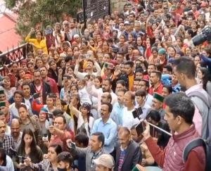 Dalits took to the streets against the amendment in the Freedom of Religion Bill, took out a procession in Shimla