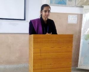 Kanika in speech competition, Supriya in painting, first in essay writing