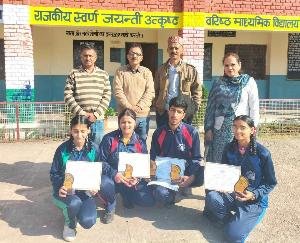 Kasauli: 4 students of Chamian left their mark in the district level folk arts festival.
