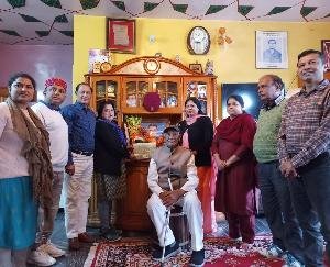 first copy of the book was presented to the father of Amar Martyr Major Sudhir Walia