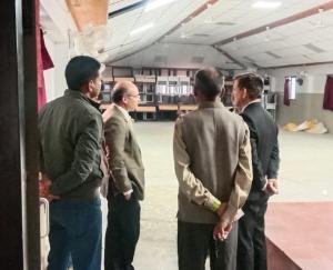 Chief Electoral Officer inspected the strong room and counting centers set up in Sirmour.