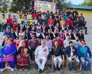 Seven day NSS camp organized at Paragpur concludes