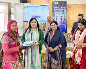 President of SBI Ladies Club provided assistance for education and nutrition