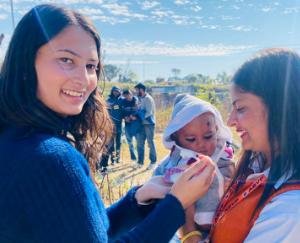 ABVP unit distributed kheer in slums on the occasion of Dr. Bhimrao Ambedkar's death anniversary