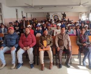 Students made aware of traffic rules in college Jaisinghpur