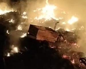 Jaswan-Paragpur-Samnoli Bypass Rehi-based slums caught fire