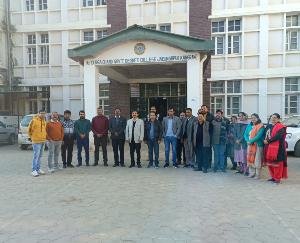 Three member committee inspected the college