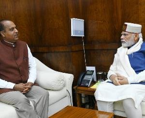 Former Chief Minister Jairam Thakur met Prime Minister Narendra Modi