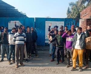 Employees thrown out of industry, yearning for salary for two months