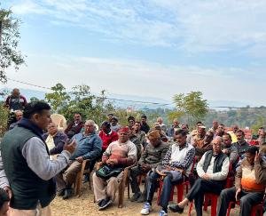 On the third day of the NSS camp, the volunteers beautified the grounds