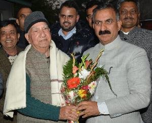  Chief Minister Sukhu met Shanta Kumar