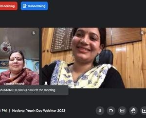 Nada India Foundation organized a webinar on National Youth Day