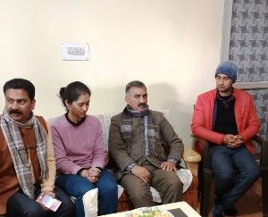 The Chief Minister met the family members of SR Rana and expressed his condolences