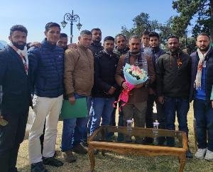 Delegation of para pump operator and para fitter met CA Sukhwinder Singh Sukhu in Peterhof