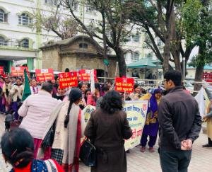 On the occasion of National Girl Child Day, a rally was taken out in subdivision Kangra