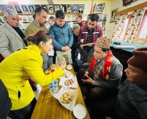 Sudhir Sharma inaugurated the parking lot of Gorkha Bhawan Shyamnagar