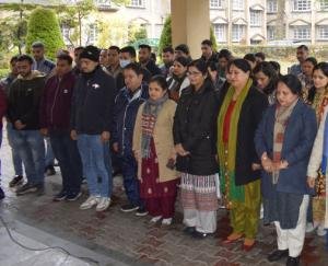 Tribute to the memory of Mahatma Gandhi and immortal martyrs