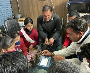 Students of Telecom subject of Wari School were trained under OJT