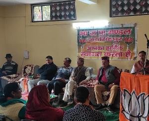 Mandal President Ram Ratan Sharma presided over the BJP working committee meeting.