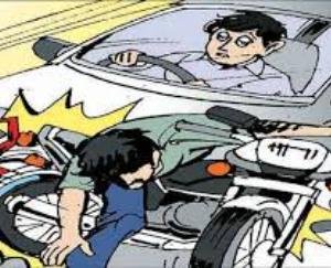 ज्वाला: कथोग में मोटरसाइकिल और कार में टक्कर, मामला दर्ज