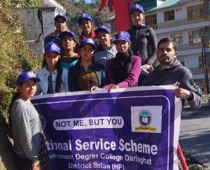 On the fourth day of the camp, the volunteers cleaned the Shivgan Temple