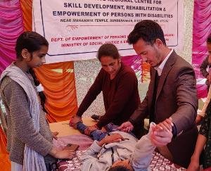 Organized disability (therapy) check-up camp courtesy of Diet Solan at Darlaghat School