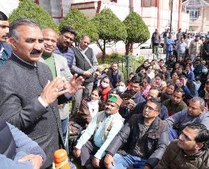 Delegation of Outsource Employees Union met the Chief Minister