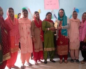 Kangra: -Upper- Lanj -Panchayat -Pradhan -felicitated -women- on- the- occasion- of -World- Women's Day