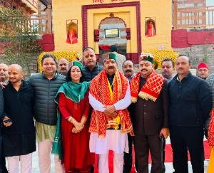 Deputy Chief Minister Mukesh Agnahotri reached Bhimkali temple Sarahan to visit Mata