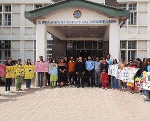 Organized poster making and slogan writing competition