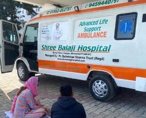  Kangra: Shri Balaji Hospital started an ambulance equipped with modern facilities