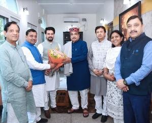 Shimla: Grateful to Himachal Gadkari for the gifts of roads: Anurag