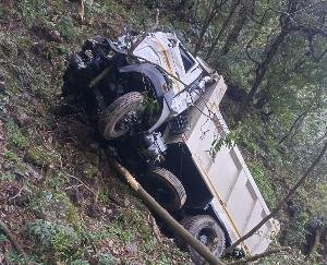 Sangrah: Tipper accident on Sangrah-Haripurdhar road, one person died 111 0000